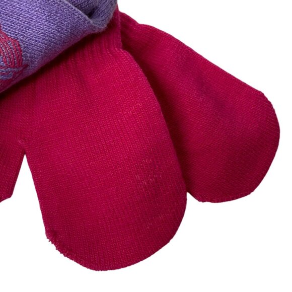 Paw Patrol Girls Mittens Set Pink Purple 2 Pc Kids Winter Gloves - Picture 3 of 3